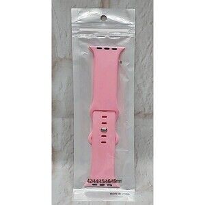 Silicone PINK Band Fits Apple Watch Sizes: 42mm - 49mm Large